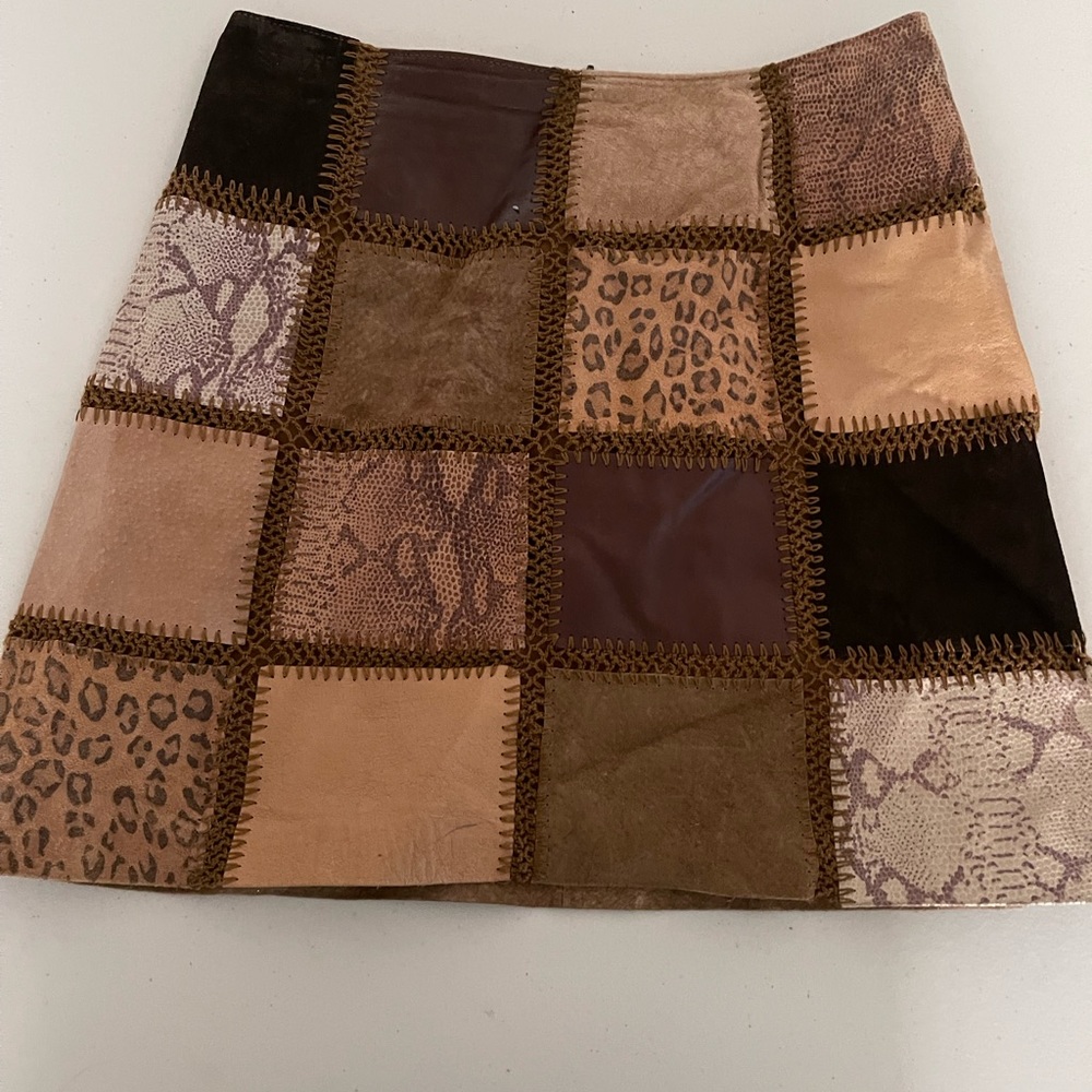 Square Grus y2k beige skirt
